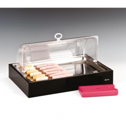 Zicco ZCP-308 Polycarbonate Rolltop Refrigerated Display Stand, 57x37 cm